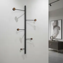 Dizajnerska zidna vješalica YOKO / Crna mat