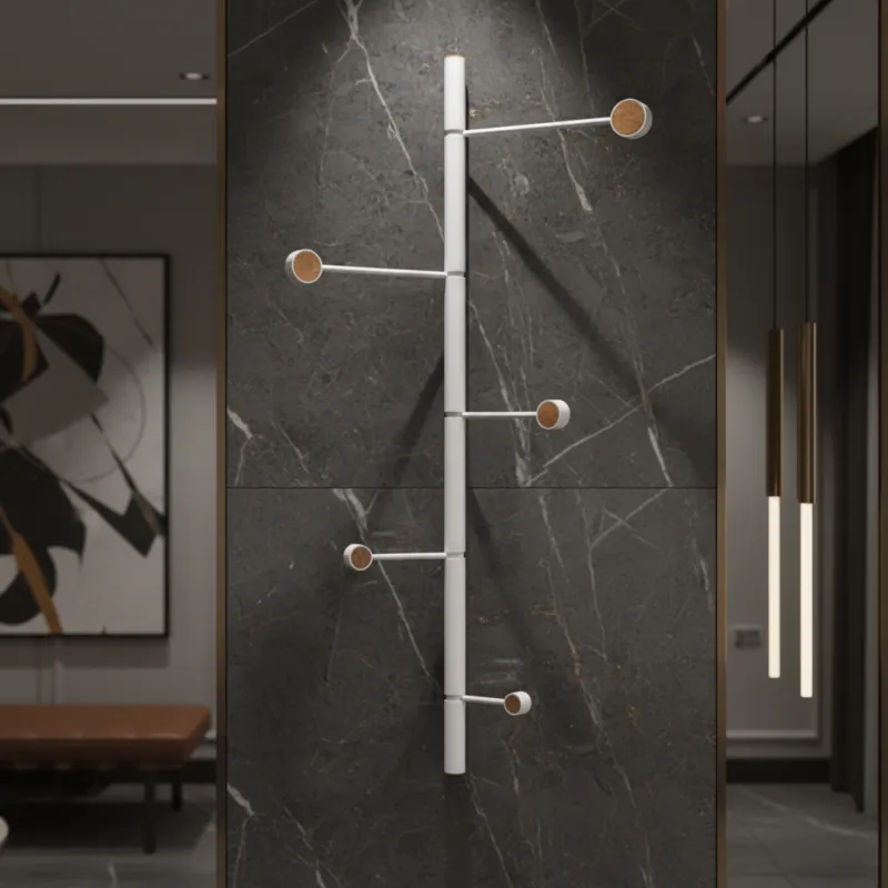 Dizajnerska zidna vješalica YOKO / Bijela mat