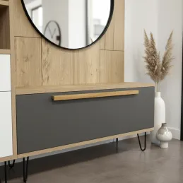 Drvena ručka GILAN / Lakirani hrast