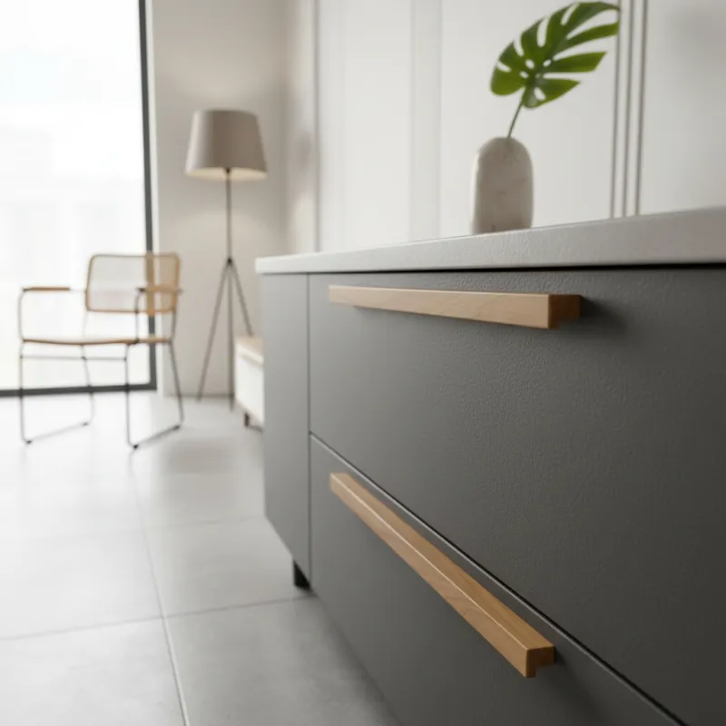 Drvena ručka GILAN / Lakirani hrast