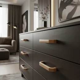 Drvena ručka MIA / Lakirani bukva