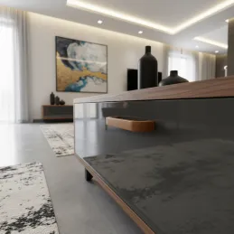 Drvena ručkica MIA / Lakirana jela