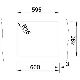 Kameninški sudoper Blanco DALAGO 6 s ekscentrom / Antracit