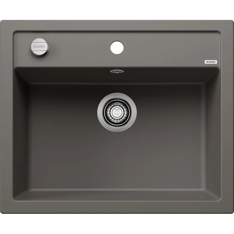 Kamniti sudoper Blanco DALAGO 6 s ekscentrom / Siva vulkan