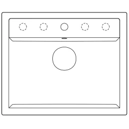 Kamenin sudoper Blanco DALAGO 6 s ekscentrom / Tartufo