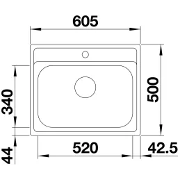 Nerđajući sudoper Blanco DANA 6