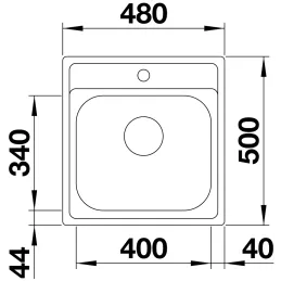 Nerezni sudoper Blanco DANA 45