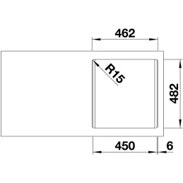 Nerezni sudoper Blanco DANA 45