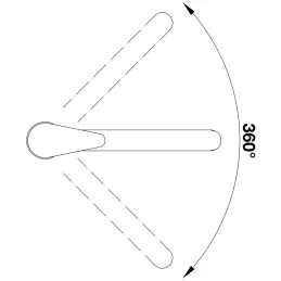 Baterija Blanco DARAS F / krom / za montažu ispred prozora