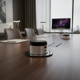 Izvlačna električna utičnica VENUX 1x USB A-C / Nehrđajući čelik