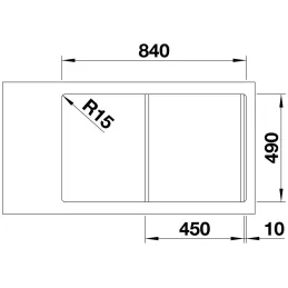 Nerezni sudoper Blanco DIVON II 45 S-IF