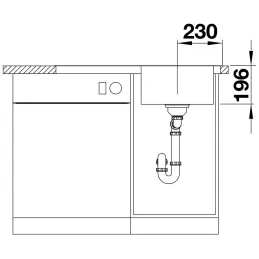 Nerezni sudoper Blanco DIVON II 45 S-IF
