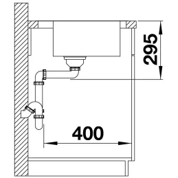 Nerđajući sudoper Blanco DIVON II 45 S-IF