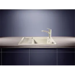 Kameninový sudoper Blanco ELON 45 S s rešetkom / Siva stijena