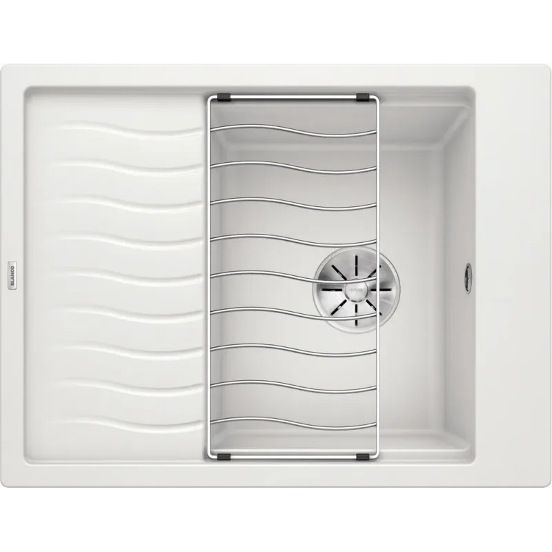 Kameninški sudoper Blanco ELON 45 S s rešetkom / Bijela