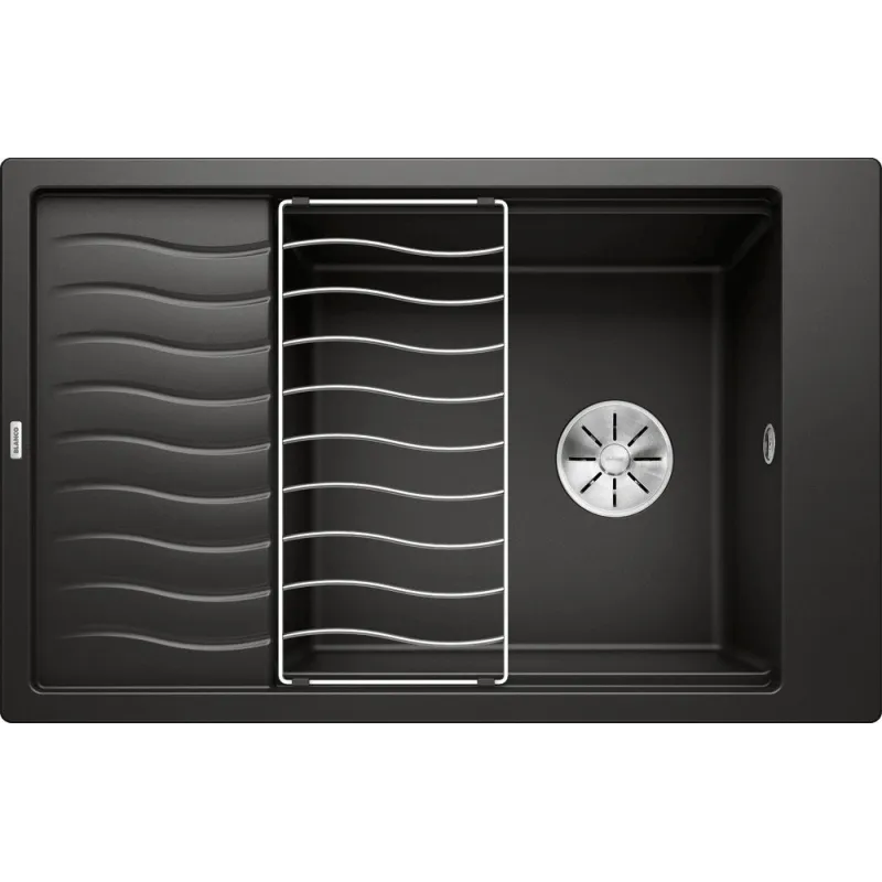 Kameninovski sudoper Blanco ELON XL 6 S s rešetkom / Crna