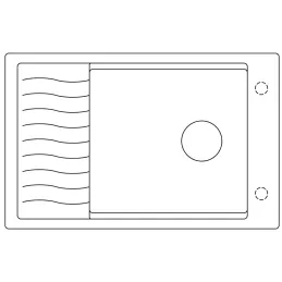 Kuhinjska sudopera od keramičkog kamena Blanco ELON XL 6 S s rešetkom / Siva stijena