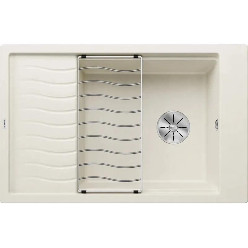Kameninški sudoper Blanco ELON XL 6 S s rešetkom / Bijela soft