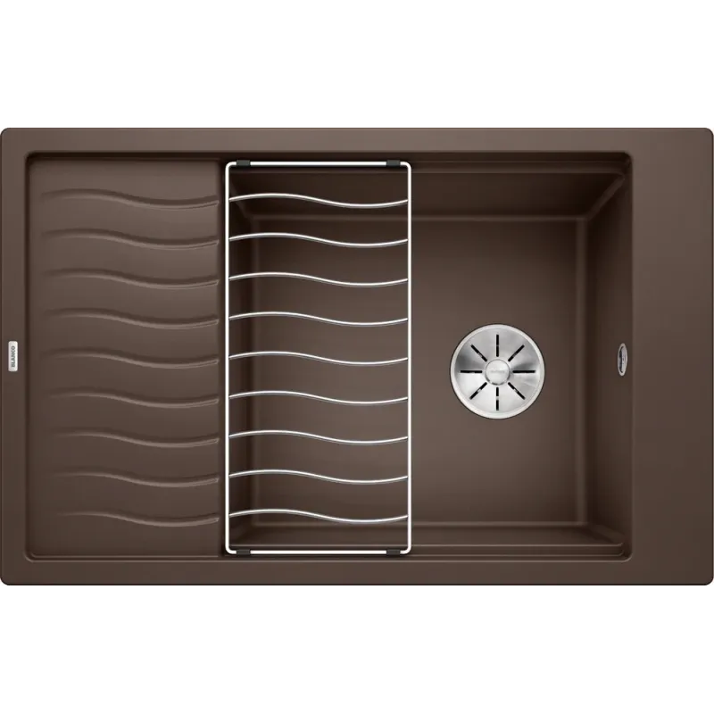 Kuhinjska sudopera od kamena Blanco ELON XL 6 S s rešetkom / Kava