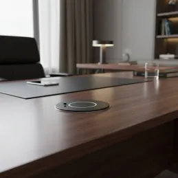 Bežična punjač MULTI 15W + USB A-C / Crna