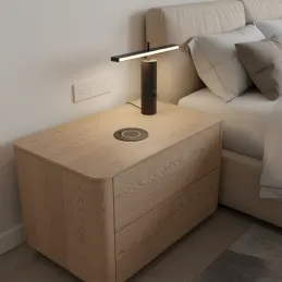 Bežična punjač MULTI 15W + USB A-C / Crna