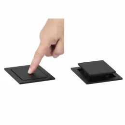 Izvlačna utičnica SQUARE UP FRENCH 2x230V / Crna mat