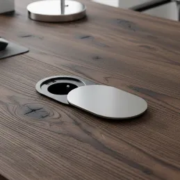 Električna utičnica SLIDE 1x230V + 1xUSB FRENCH / Nehrđajući čelik