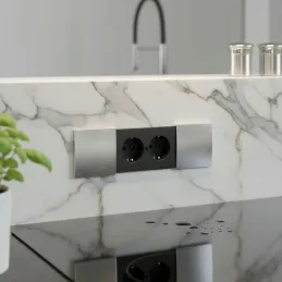 Unutarnja utičnica BACHMANN DUE 2 x 230V / Nehrđajući čelik