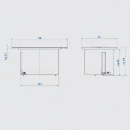 Unutarnja utičnica BACHMANN DUE 2 x 230V / Nehrđajući čelik