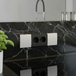 Interijer utičnica BACHMANN DUE 2 x 230V / Bijela