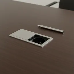 Električna utičnica VersaHit Mono 1 x 230V FRENCH / Neorđajući čelik