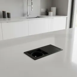 Električna utičnica VersaHit Mono 1 x 230V FRENCH / Crna