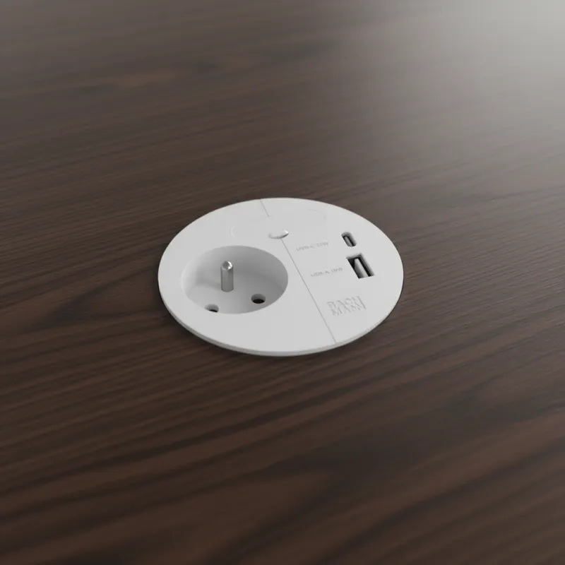 Električna utičnica LOOP IN Charge FRENCH / Bijela