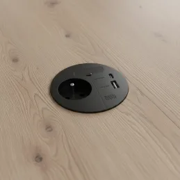 Električna utičnica LOOP IN Charge FRENCH / Crna