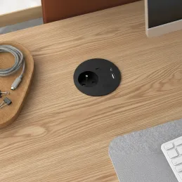 Električna utičnica LOOP IN Charge FRENCH / Crna