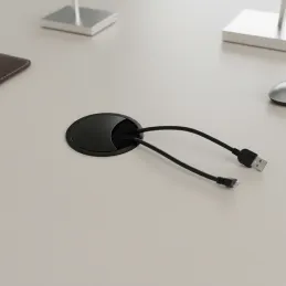 Prolaz za kabele LOOP 80 / Crna mat