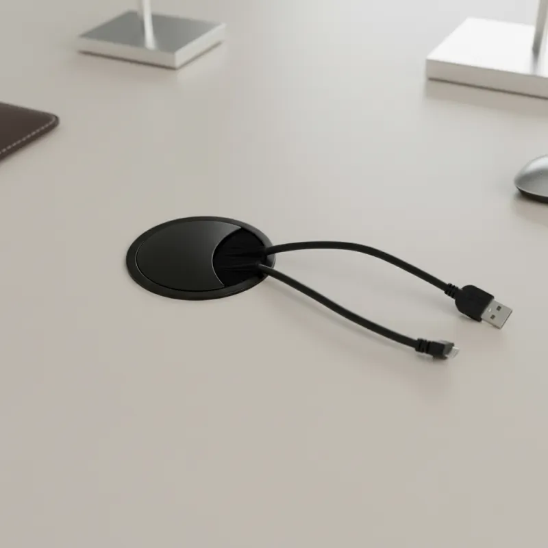 Prolaz za kabele LOOP 80 / Crna mat