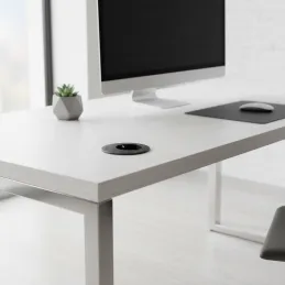 Električna utičnica ATOM FRENCH 1 x 230 V / Crna mat