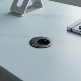 Električna utičnica ATOM FRENCH 1 x 230 V / Crna mat