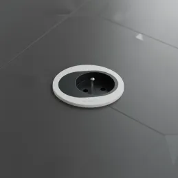 Električna utičnica ATOM FRENCH 1 x 230 V / Mat bijela