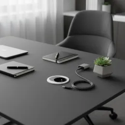 Električna utičnica ATOM FRENCH 1 x 230 V / Mat bijela