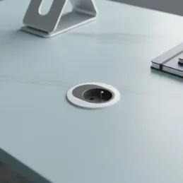 Električna utičnica ATOM FRENCH 1 x 230 V / Mat bijela