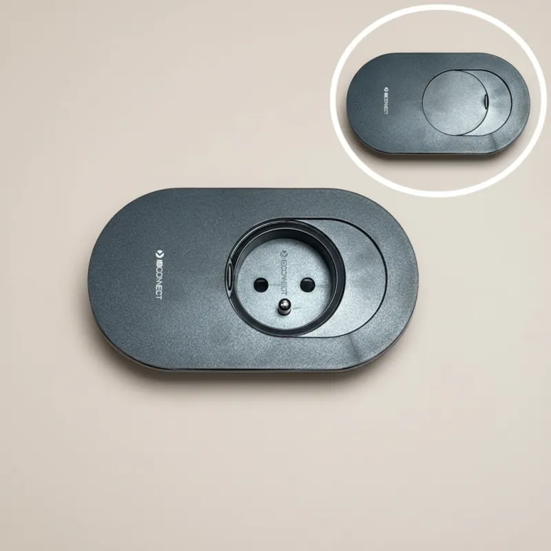 Električna utičnica ORBIT 1 x 230 V / Mat crna