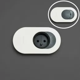 Električna utičnica ORBIT 1 x 230 V / Bijela mat