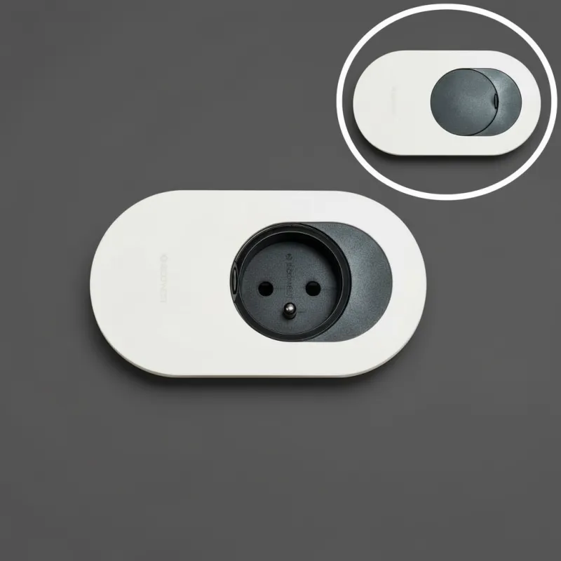 Električna utičnica ORBIT 1 x 230 V / Bijela mat