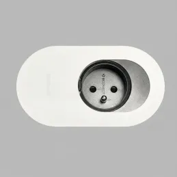 Električna utičnica ORBIT 1 x 230 V / Bijela mat