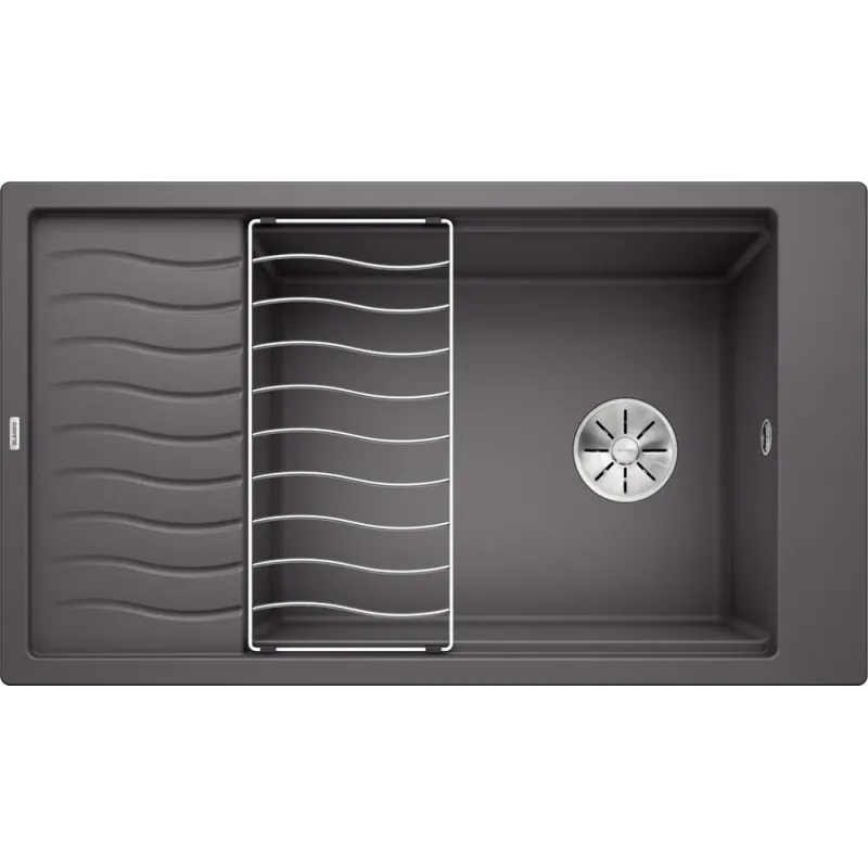 Kameninovski sudoper Blanco ELON XL 8 S s rešetkom / Siva stijena