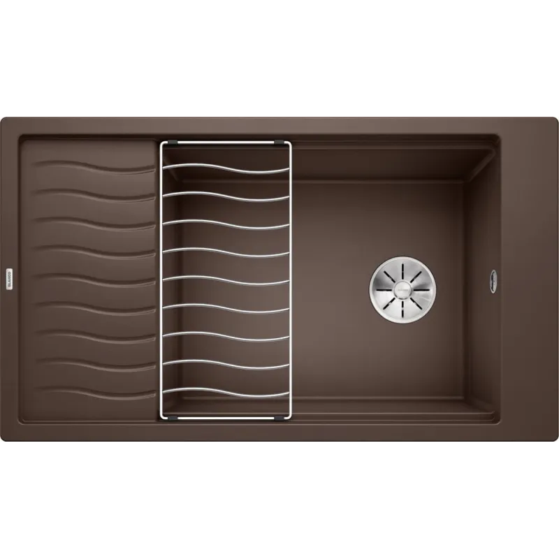 Kameninový sudoper Blanco ELON XL 8 S s rešetkom / Kava