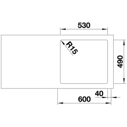 Nerezni sudoper Blanco ETAGON 500-IF/A / s pomičnim letvicama