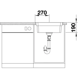 Nerezni sudoper Blanco ETAGON 500-IF/A / s pomičnim letvicama